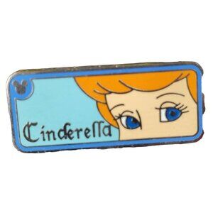 Disney Trading Pin Brooch Parks Hidden Mickey Cinderella Eyes Blue Pin